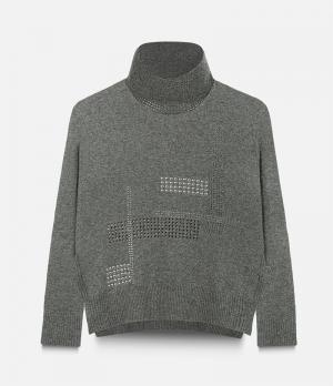 Hotfix high neck sweater Christopher Kane. Цвет: серый