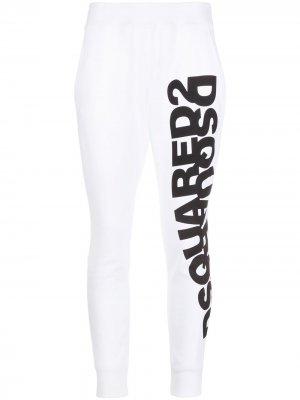 Спортивные брюки с логотипом Dsquared2. Цвет: белый