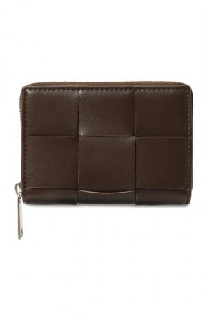 Кожаный кошелек для монет Bottega Veneta. Цвет: коричневый