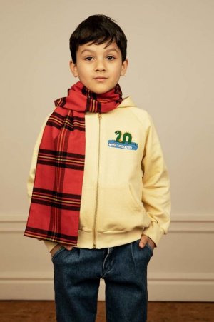 Хлопковый шарф для детей , красный Mini Rodini