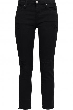 Jarod укороченные потертые джинсы узкого кроя со средней посадкой , черный IRO