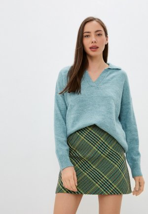 Пуловер Kira Plastinina. Цвет: бирюзовый