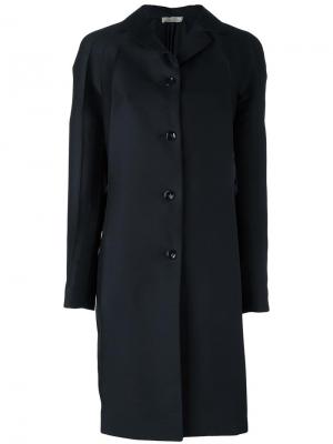 Плиссированное пальто Nina Ricci. Цвет: синий