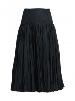 Плиссированная юбка-миди , черный Jil Sander