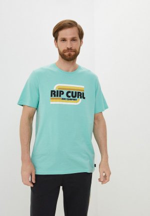 Футболка Rip Curl SURF REVIVAL YEH MUMMA TEE. Цвет: бирюзовый