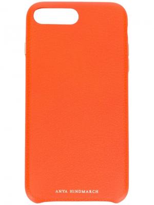 Чехол для iPhone 8 Plus Pimp Your Phone Anya Hindmarch. Цвет: оранжевый