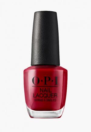 Лак для ногтей O.P.I Nail Lacquer - Tell Me About It Stud, 15 мл. Цвет: красный