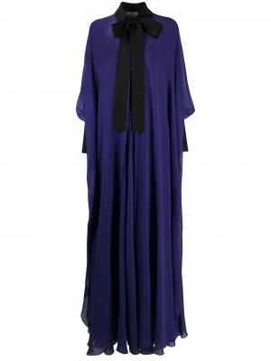 Вечернее платье с открытыми плечами и накидкой Elie Saab. Цвет: фиолетовый