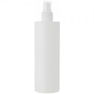 Флакон прямоугольный белый с кнопочным распылителем для духов, лосьона, антисептика - 400мл. (8 штук) Тара. Цвет: белый