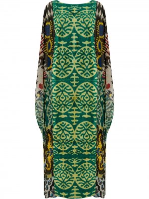 Платье-туника Ikat Afroditi Hera. Цвет: зеленый