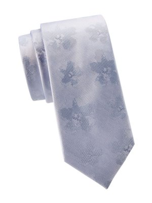 Шелковый жаккардовый галстук Berel Magnolia , синий Ted Baker London