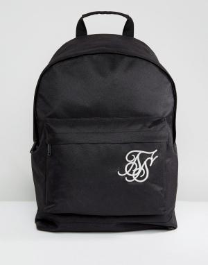 Черный рюкзак SikSilk. Цвет: черный