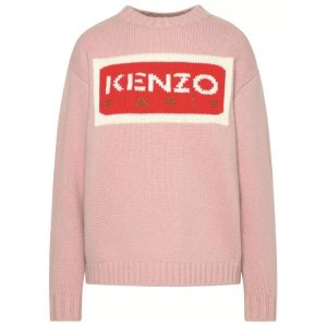 Свитер rose wool sweater , розовый Kenzo