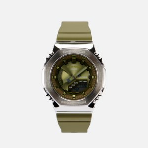 Наручные часы G-SHOCK GM-S2100-3A CasiOak CASIO. Цвет: оливковый