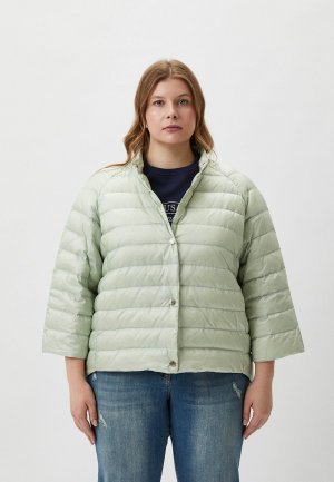 Куртка утепленная Elena Miro. Цвет: зеленый