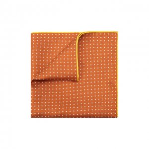 Шелковый платок Kiton. Цвет: оранжевый