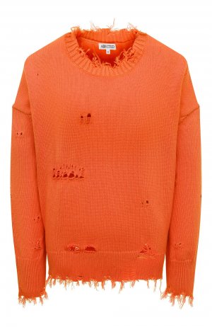 Хлопковый свитер Addicted. Цвет: оранжевый
