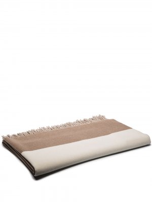 Кашемировое одеяло Brunello Cucinelli. Цвет: белый