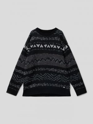 Вязаный свитер с круглым вырезом модель ЭЛЬЧО , черный Quiksilver