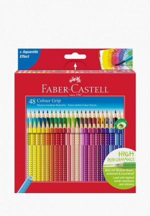 Набор карандашей Faber-Castell Grip, цветные, трехгранные, 48 цв.. Цвет: разноцветный