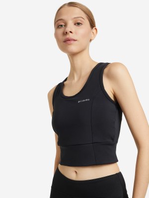 Майка женская Windgates II Cropped Tank, Черный Columbia. Цвет: черный