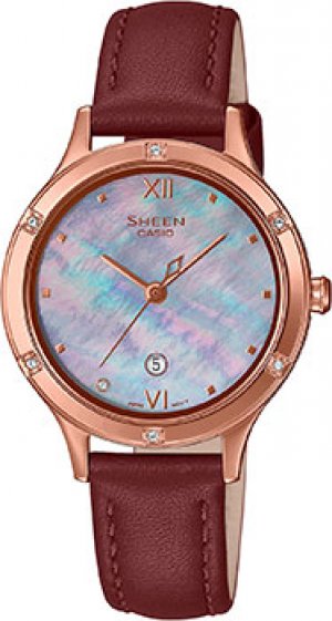 Японские наручные женские часы SHE-4546PGL-6A. Коллекция Sheen Casio