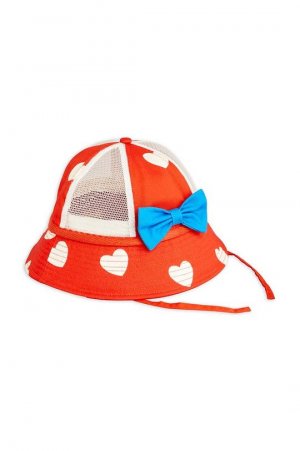 Детская шапка Сердечки, красный Mini Rodini