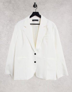 Белый пиджак свободного кроя в винтажном стиле Lioness