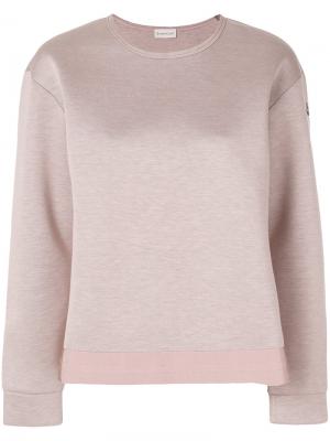 Classic fitted sweatshirt Moncler. Цвет: розовый и фиолетовый