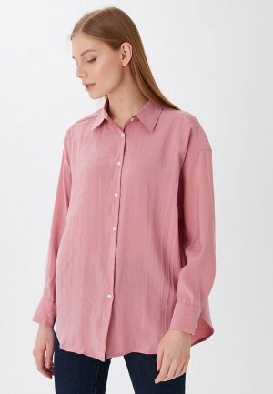 Рубашка Lelio oversize. Цвет: розовый