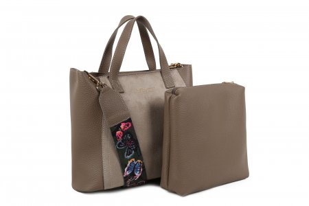 Женская сумка шоппер , серая Laura Ashley. Цвет: серый
