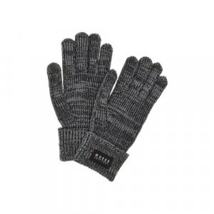Перчатки , демисезон/зима, размер M, черный GUESS. Цвет: черный-серый/черный