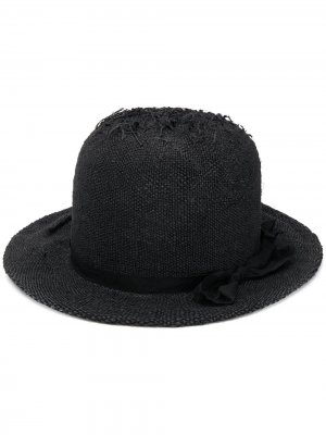 Шляпа с эффектом потертости Yohji Yamamoto. Цвет: черный
