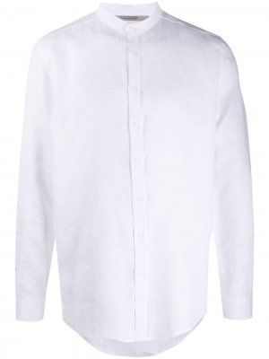 La Fileria For Daniello рубашка с воротником-стойкой D'aniello. Цвет: белый