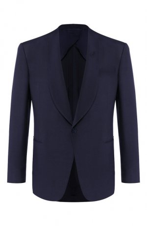 Шелковый пиджак Ralph Lauren. Цвет: синий
