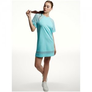 Платье-футболка женское/MON PLAISIR / трикотажное домашнее, кружевное нарядное летнее из хлопка, пляжное для женщин, туника женская Mon