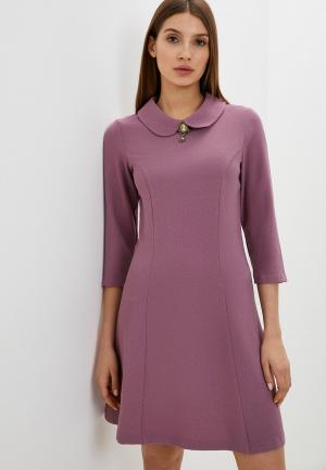 Платье и брошь MadaM T. Цвет: фиолетовый