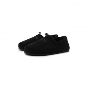 Текстильные слиперы Tuff Mocc Corduroy Puma. Цвет: чёрный
