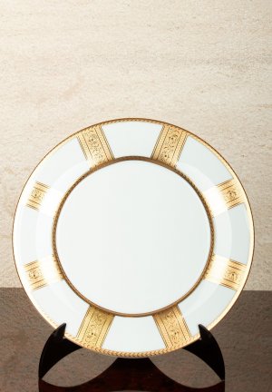 Обеденная тарелка STEFANO RICCI. Цвет: белый