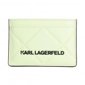 Картхолдер K/skuare Embossed, светло-салатовый Karl Lagerfeld