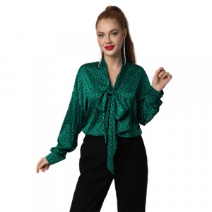Блуза , размер 48, зеленый Петербургский Швейный Дом. Цвет: изумрудный/зеленый