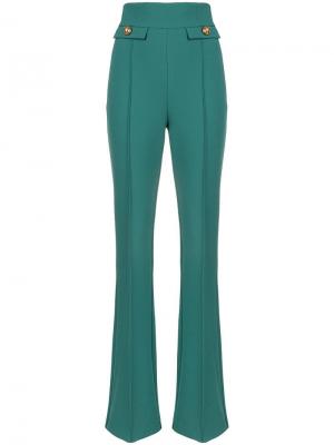 Расклешенные брюки с завышенной талией Elisabetta Franchi. Цвет: синий