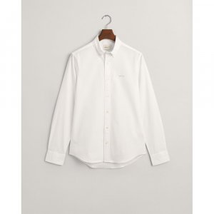 Рубашка с длинным рукавом Slim Pinpoint Oxford, белый Gant