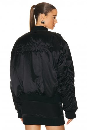 Куртка Jean Paul Gaultier Embroidered Oversize Bomber, черный