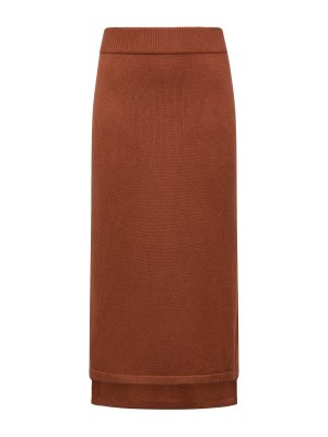 Collection Трикотажная юбка миди, коричневый Koan