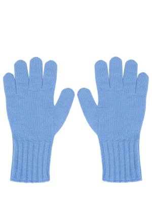 Перчатки кашемировые ANNECLAIRE. Цвет: синий