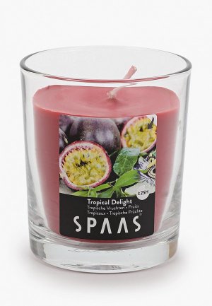 Свеча ароматическая Spaas в стакане Тропический восторг (25ч). Цвет: розовый
