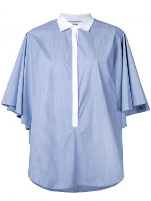 Блузка в полоску Co-Mun. Цвет: синий