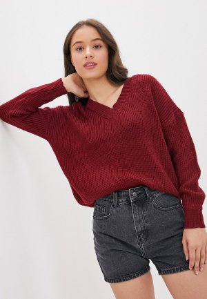 Пуловер Liana. Цвет: бордовый