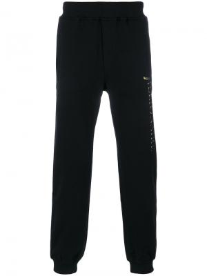 Спортивные брюки с принтом логотипа Billionaire. Цвет: чёрный